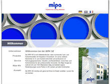 Tablet Screenshot of mipa-paints.com